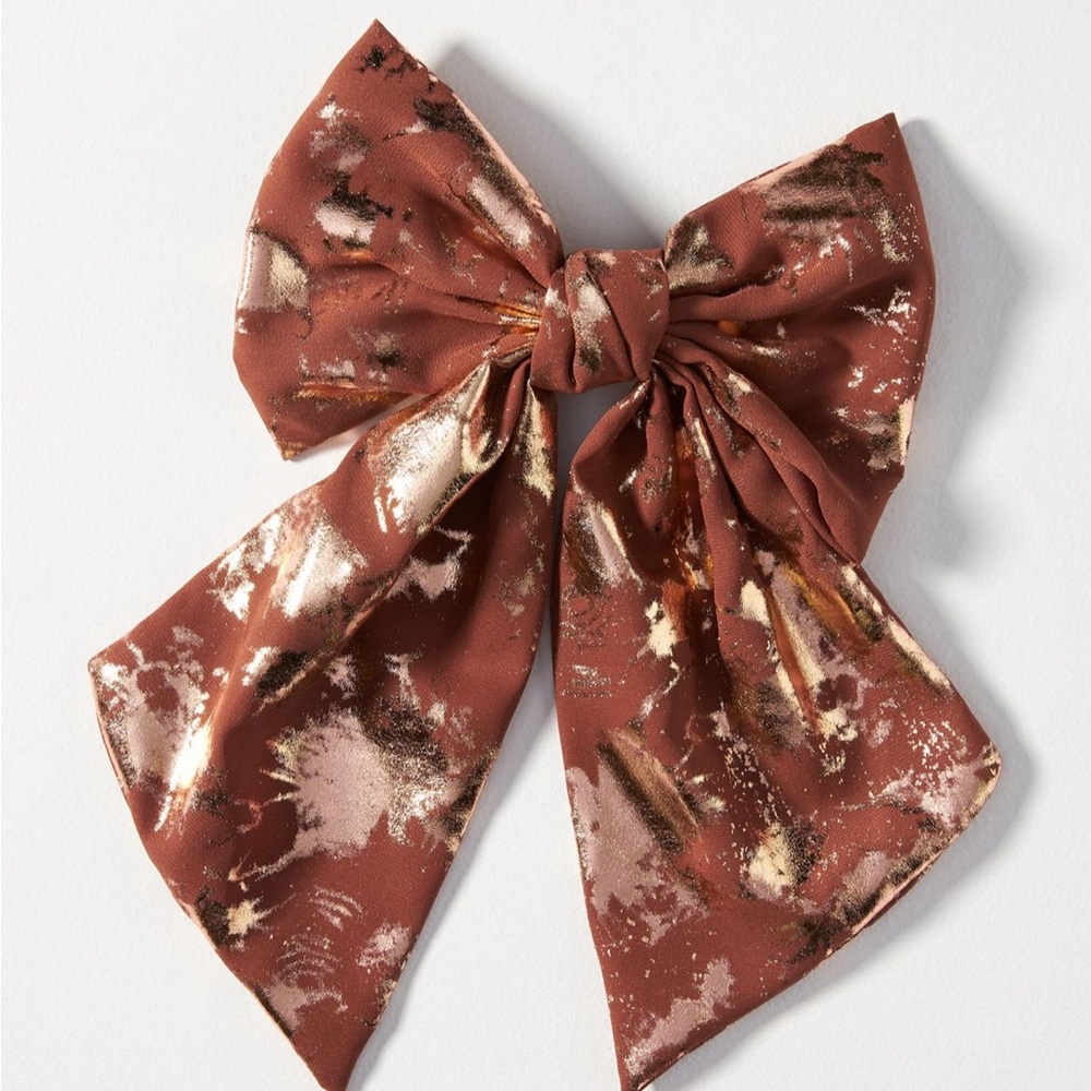 Anthropologie jumbo Shimmer Hair Bow - Picture 1 of 6